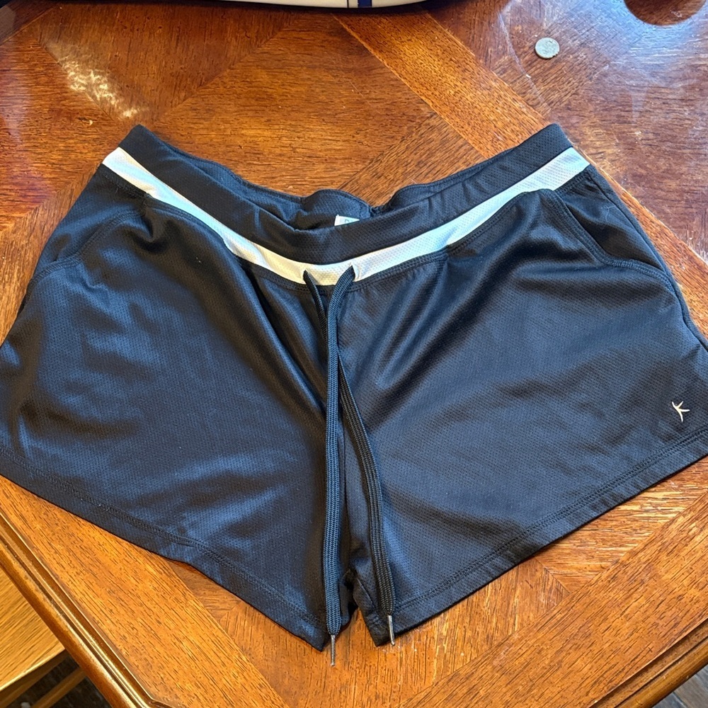 Danskin Black Shorts with White Accent